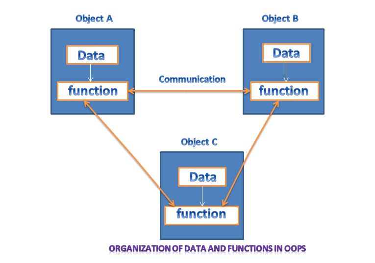 organization data and function in oops picture